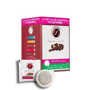 Kava Toscano – Brown 50+10 gratis kavnih stinjenk